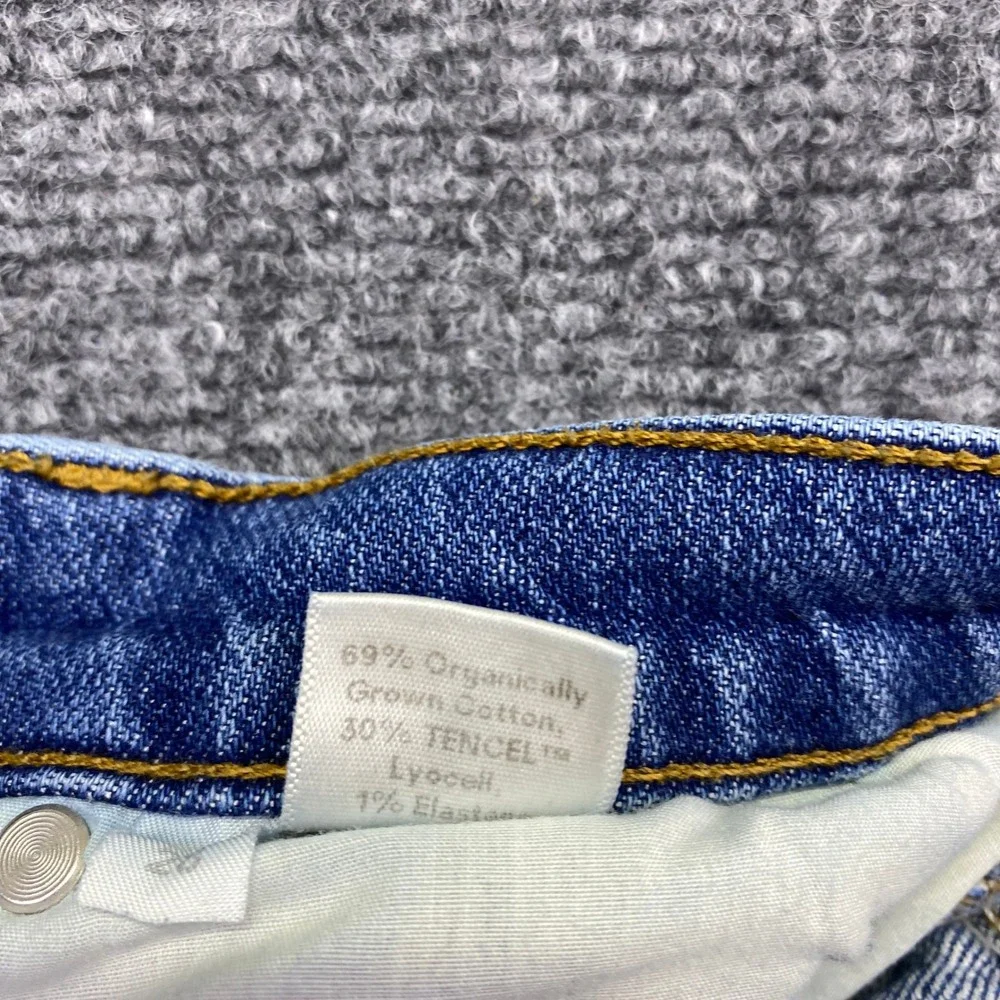 Reformation Jeans Liza High Straight Newport Wash Blue Denim Size 26 Grunge